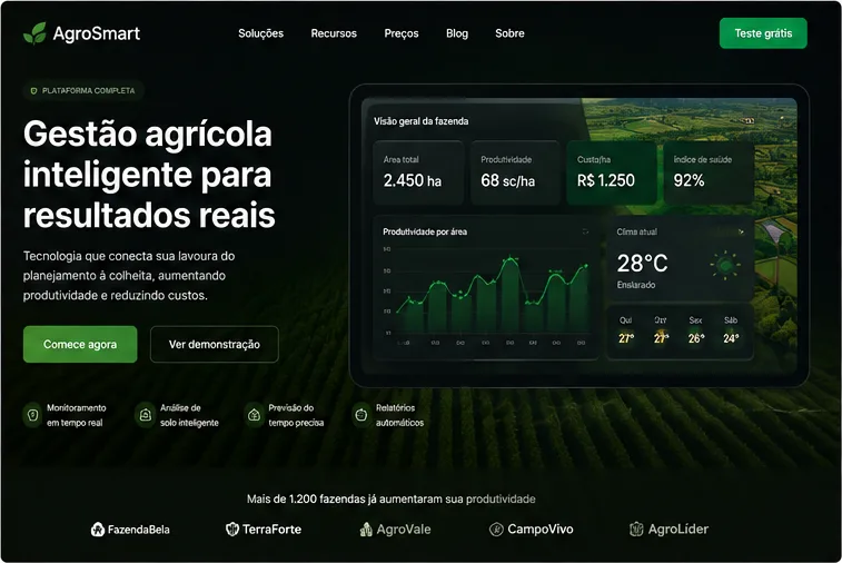 Landing page AgroSmart