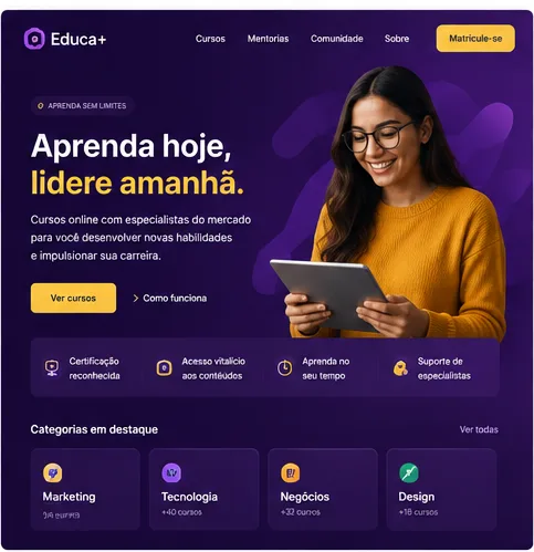Landing page Educa+