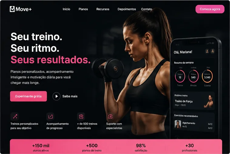Landing page Move+